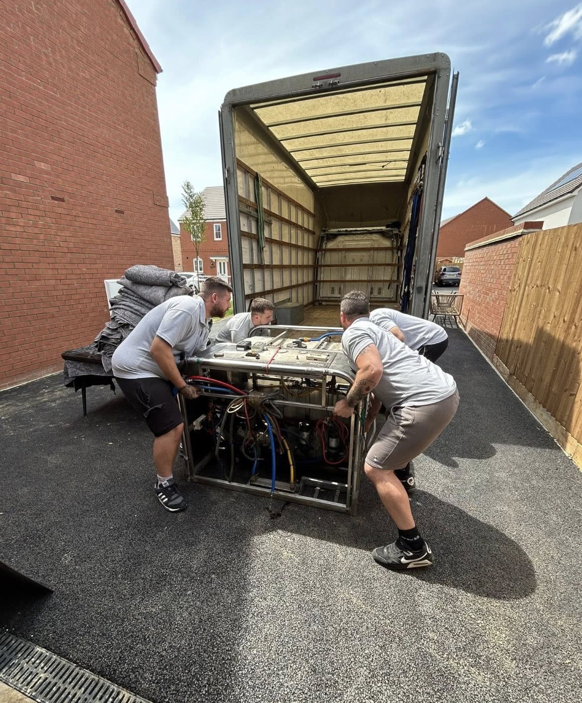 Zeus Removals team providing professional house removals in Mawsley, Northamptonshire