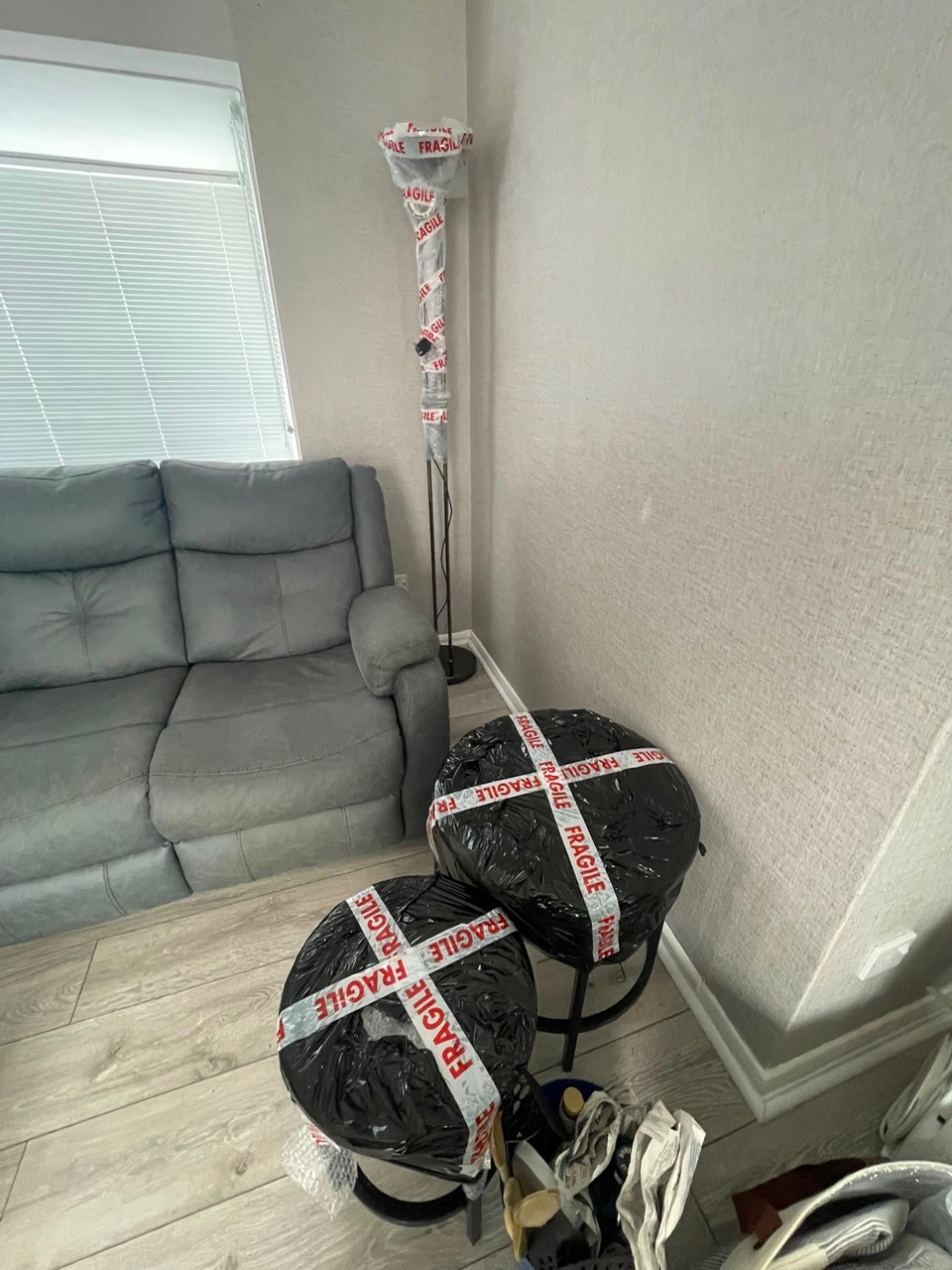 Household belongings being moved by Zeus Removals