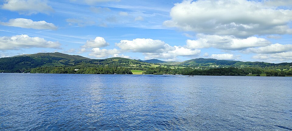 Windermere and surrounding Lake District landscape